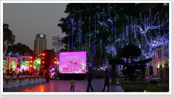 Show at New Year's stage Show at New Year's stage